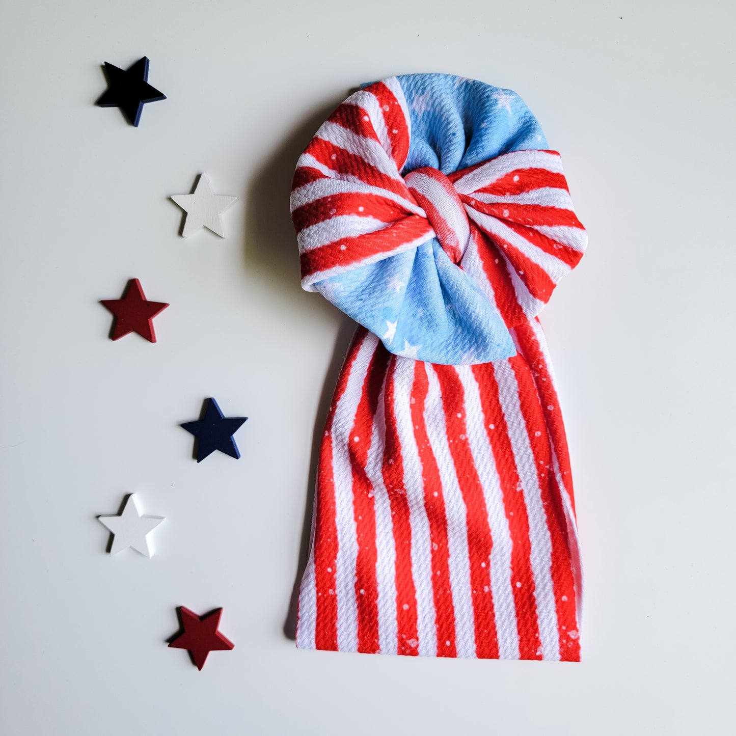 Stars + Stripes Messy Bow