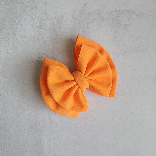 Bright Orange Double Bow