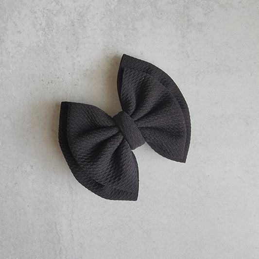 Black Double Bow