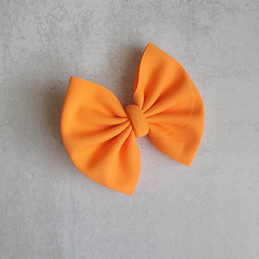 Bright Orange Classic Bow