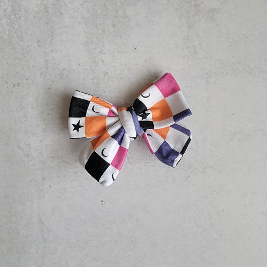 Halloween Checks Mini Pinwheel