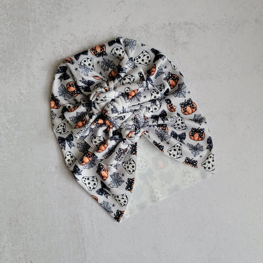 Bow-O-Ween Turban Headwrap