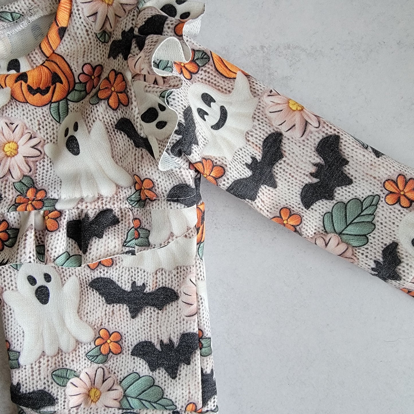 Girly Ghost Ruffled Crewneck