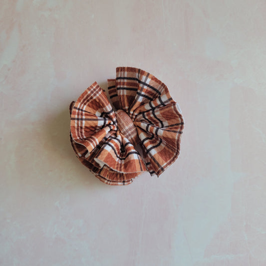 Harvest Plaid Ruffle Bow