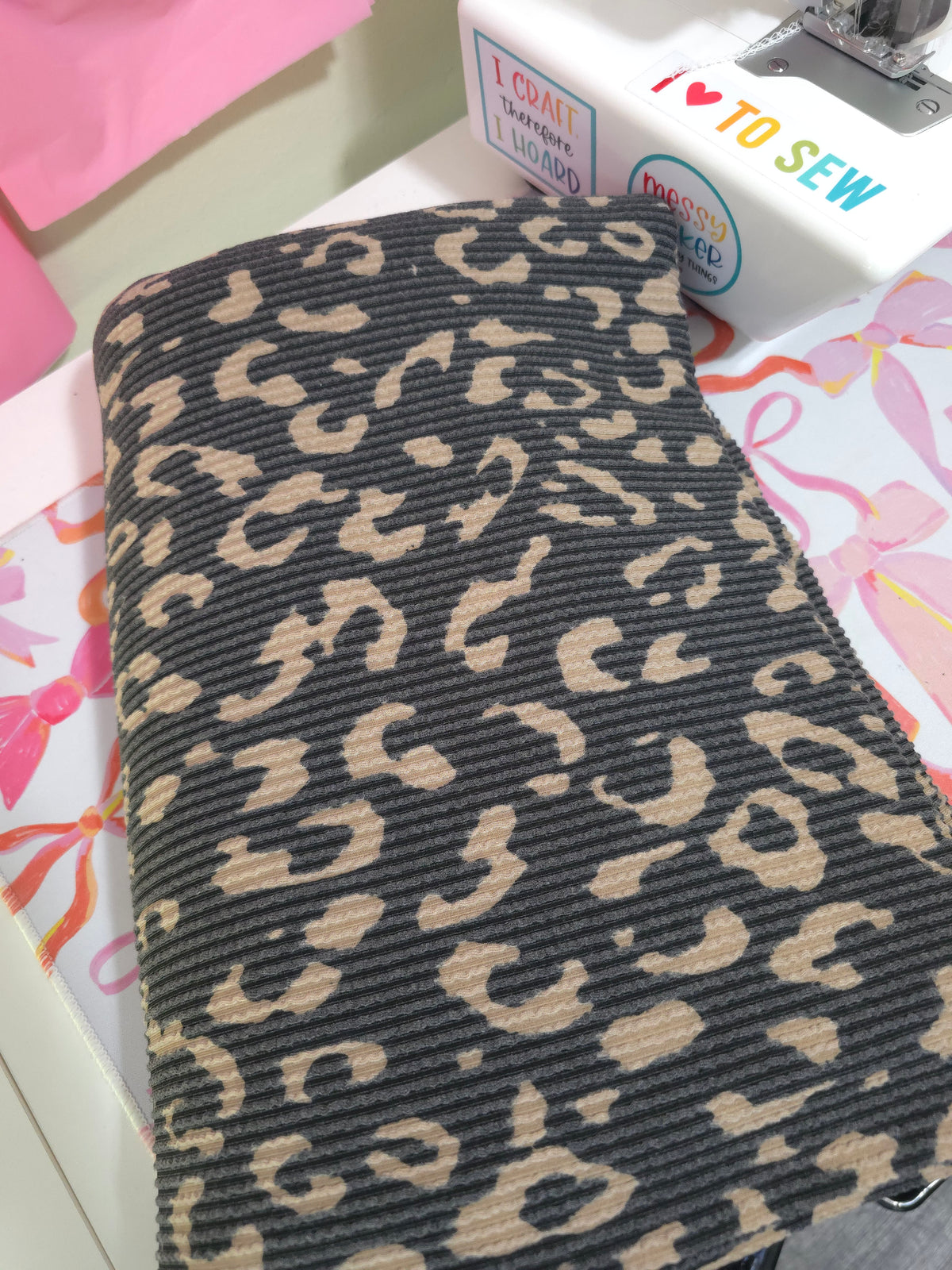 Black/Tan Leopard Oversized Sweater