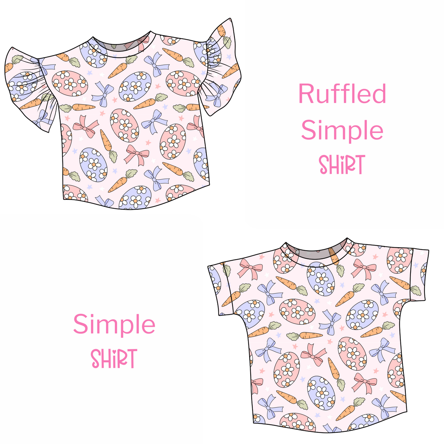 Eggs & Bows Simple Shirt