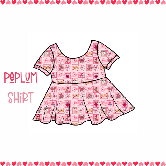 Love Letters Peplum Top